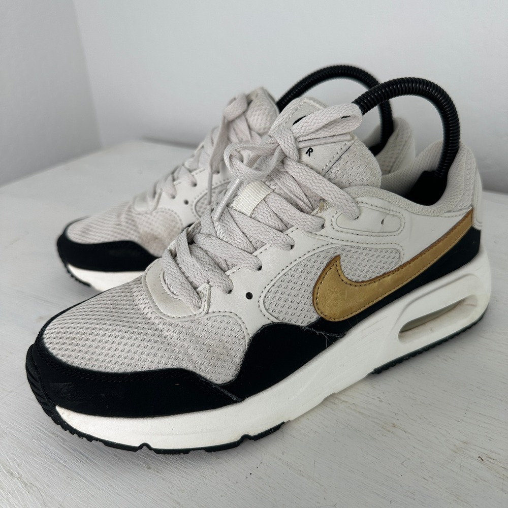 Nike Sneakers Womens 7.5 Air Max SC White Black Gold DV6842-001 Low Top